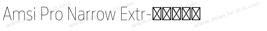 Amsi Pro Narrow Extr字体转换